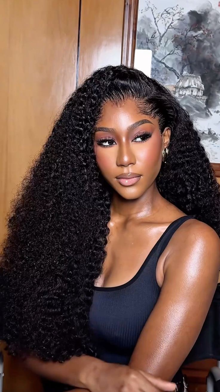 DD Glueless jerry curls black