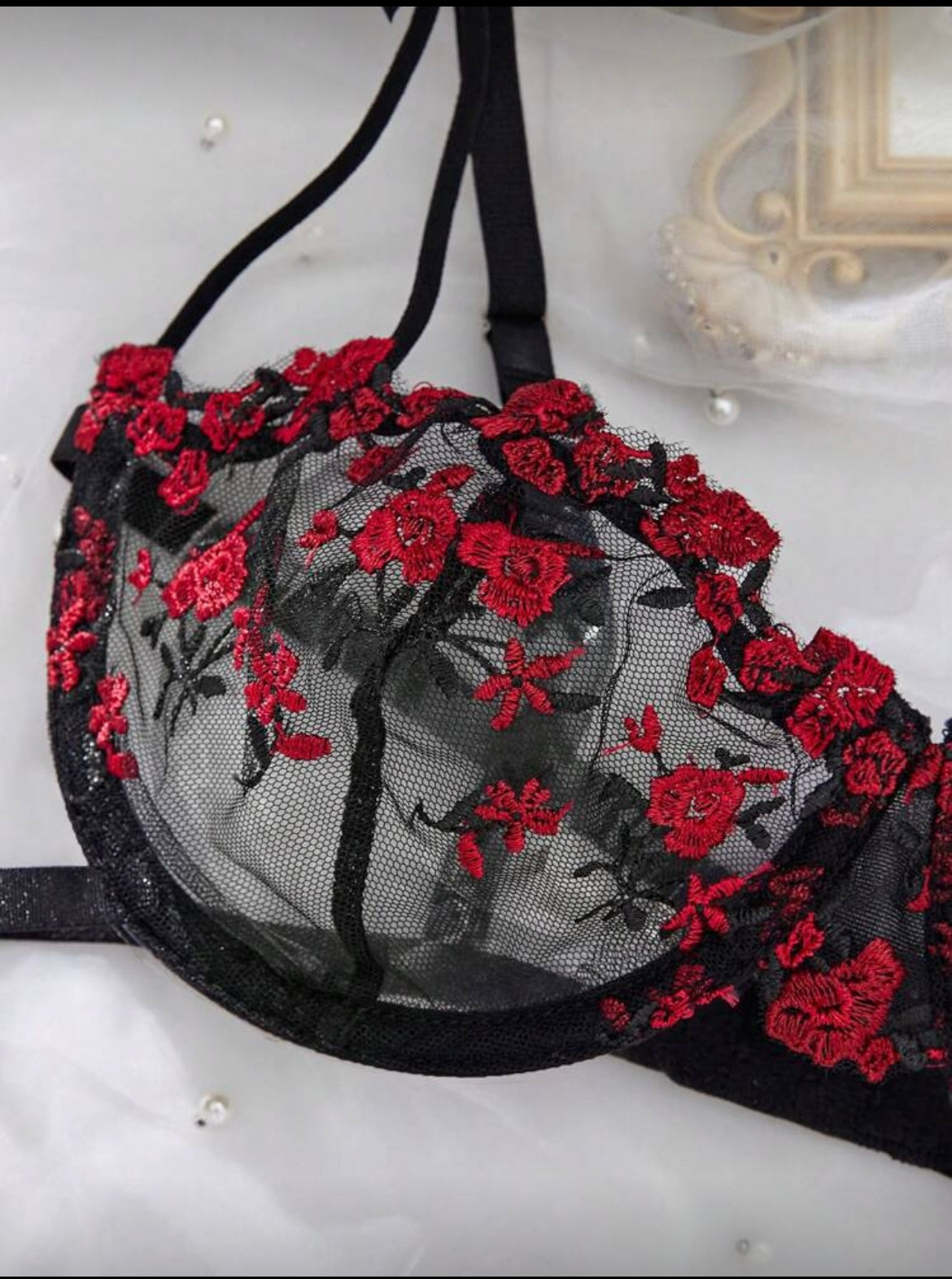 3pcs black lingerie